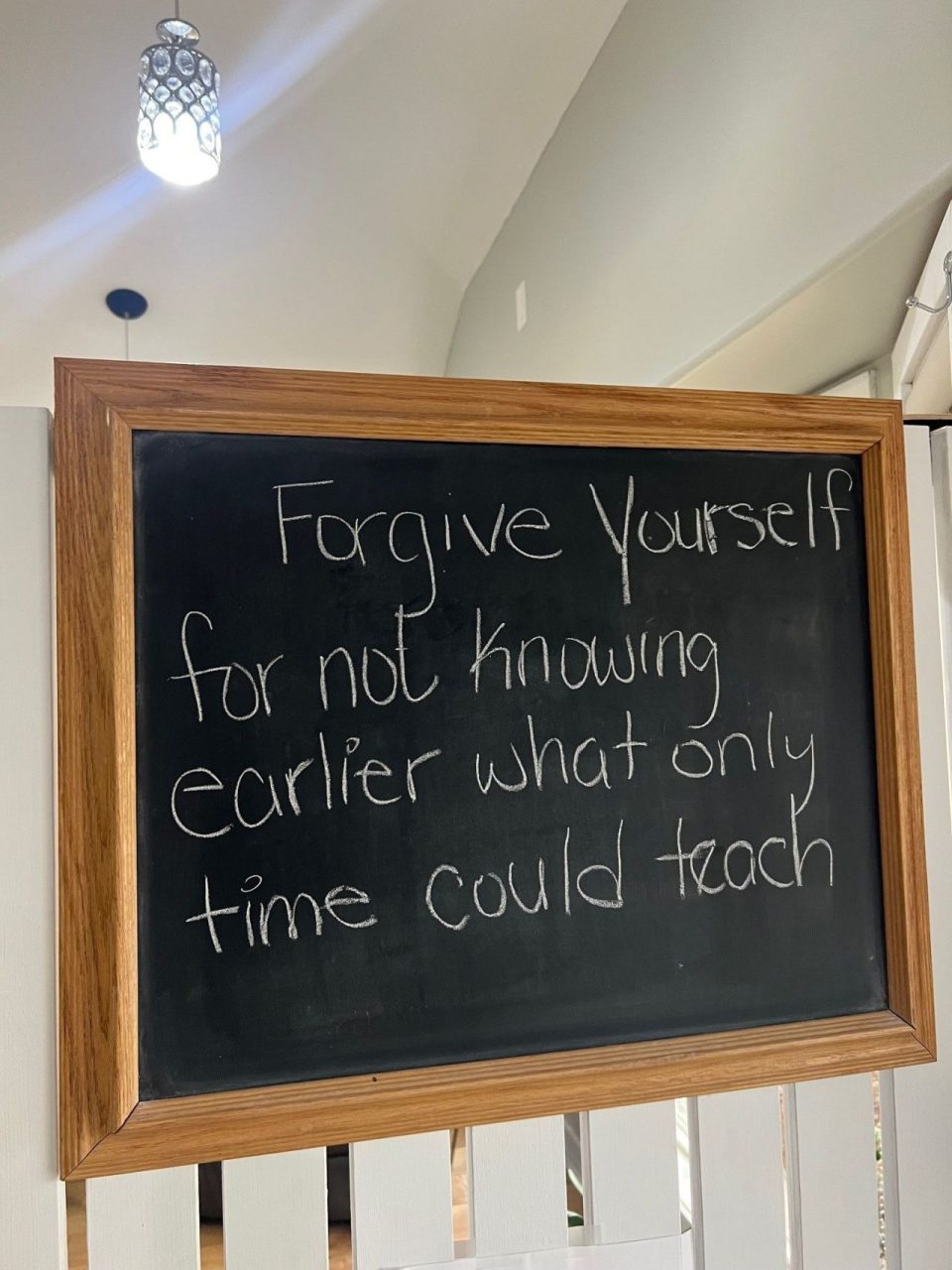 Forgive Yourself for Not Knowing Sooner
